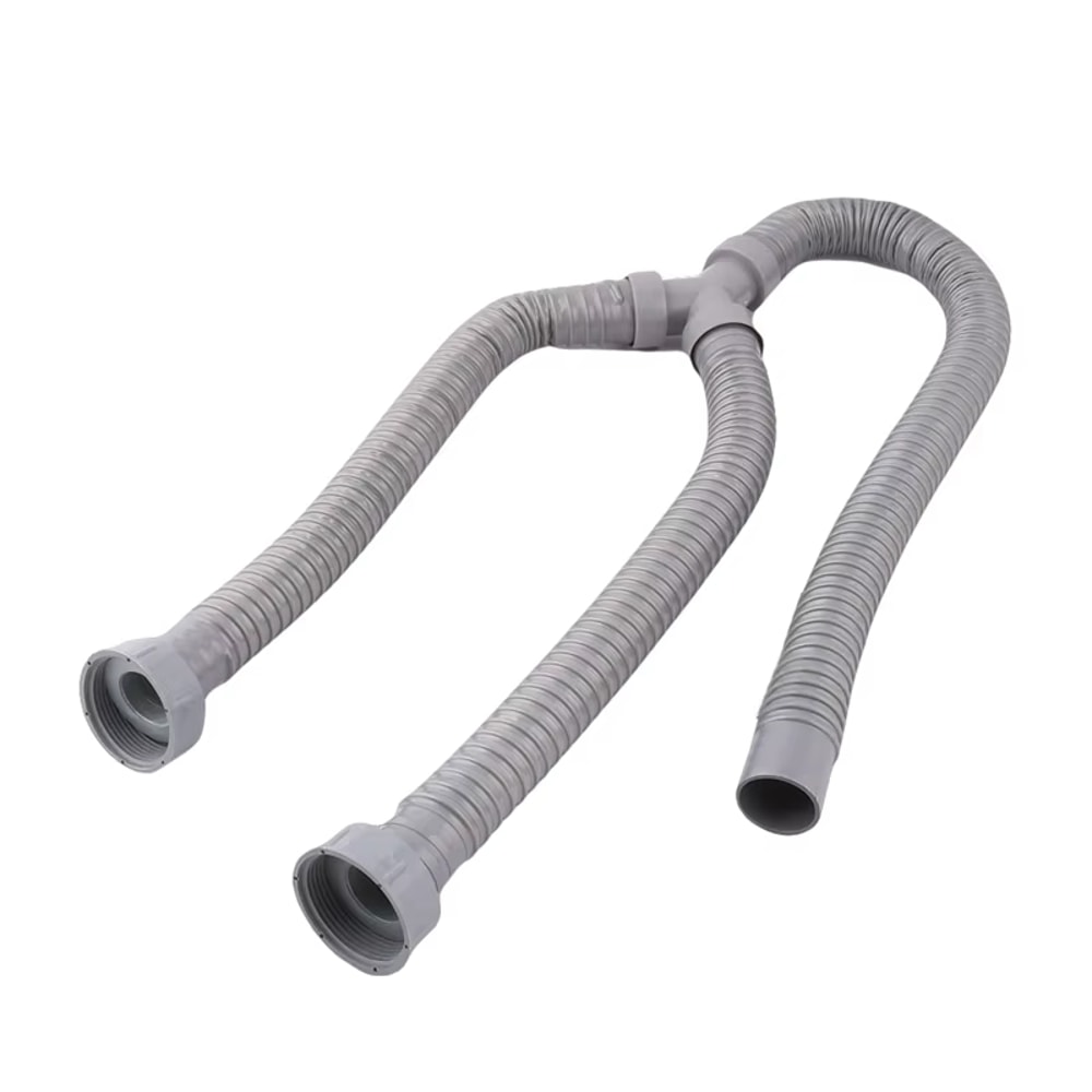 Flexible PVC Washing Machine Drain Hose Y Connector Washer Discharge Pipe