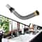 Flexible Stainless Steel Sink Drain Hose Adjustable Kitchen Bathroom Siphon Pipe