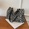 Leopard Print Canvas Tote Bag Large Capacity Shoulder Handbag For Travel And Shopping 7