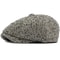 Classic Striped Wool Beret Hat Adjustable Unisex Flat Cap for Autumn Winter Style