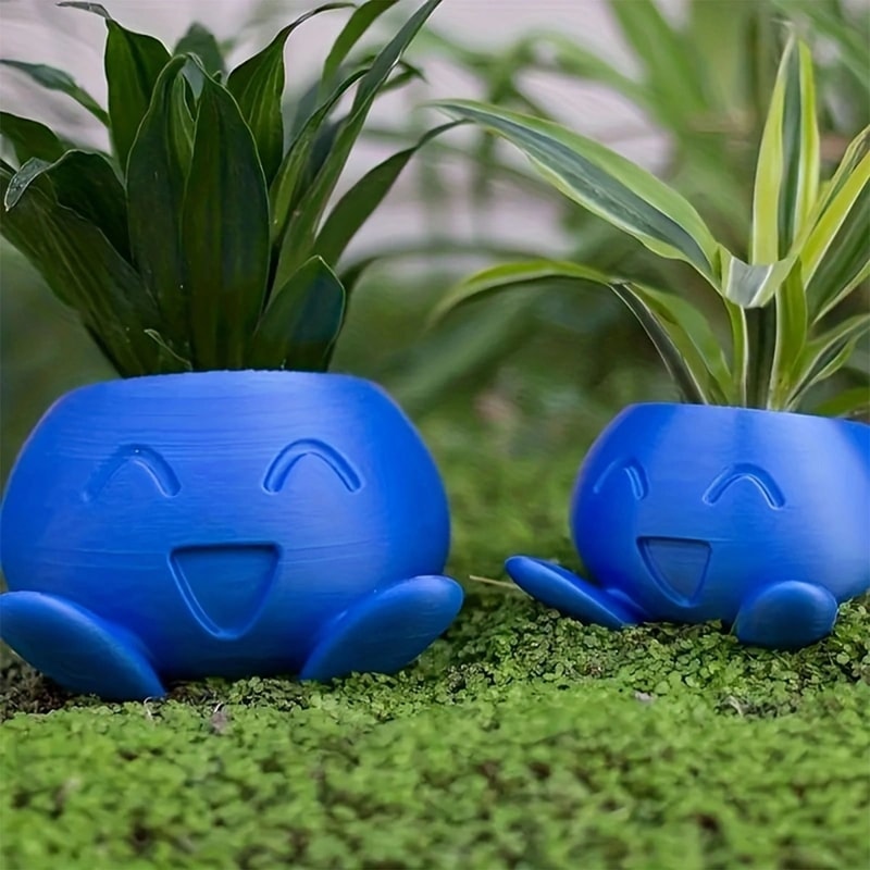 Oddish Succulent Planter Pot Cute Anime Plant Decor For Desk And Home 5