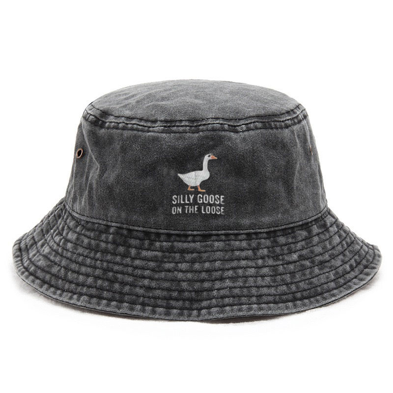 Vintage Washed Cotton Bucket Hat Wide Brim Sun Protection Adjustable Outdoor Cap