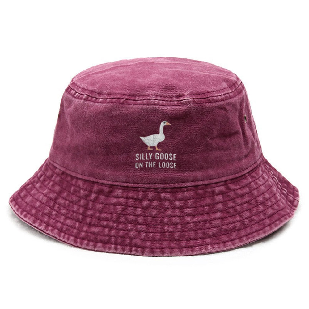 Vintage Washed Cotton Bucket Hat Wide Brim Sun Protection Adjustable Outdoor Cap