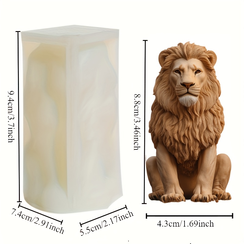 Lion Head Silicone Mold For Candle Making Resin Casting And DIY Home Decor 5