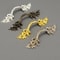 European Vintage Cabinet Handle Gold Zinc Alloy Drawer Pull for Wardrobe Doors