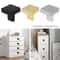 Modern Zinc Alloy Cabinet Knobs Square Drawer Pull Handles For Wardrobe And Kitchen Cabinets 0