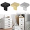 Modern Zinc Alloy Cabinet Knobs Square Drawer Pull Handles For Wardrobe And Kitchen Cabinets 0