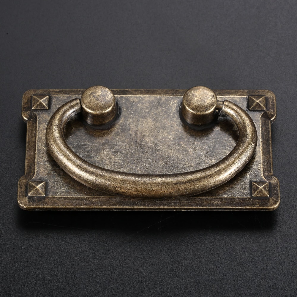 Antique Bronze Cabinet Ring Pull Vintage Drawer Handle for Kitchen Furniture