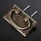 Antique Bronze Cabinet Ring Pull Vintage Drawer Handle for Kitchen Furniture