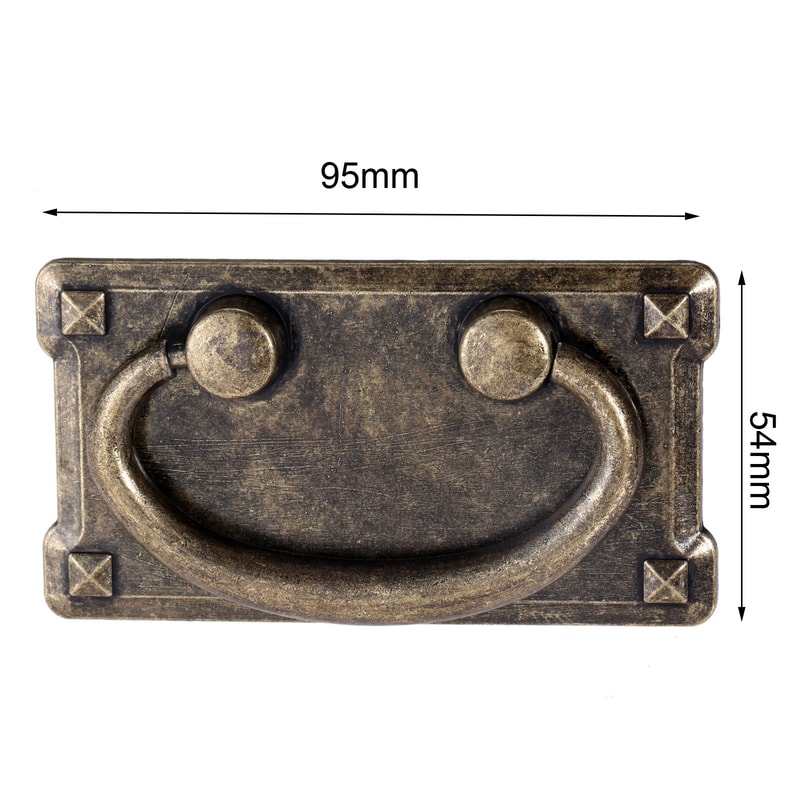 Antique Bronze Cabinet Ring Pull Vintage Drawer Handle for Kitchen Furniture