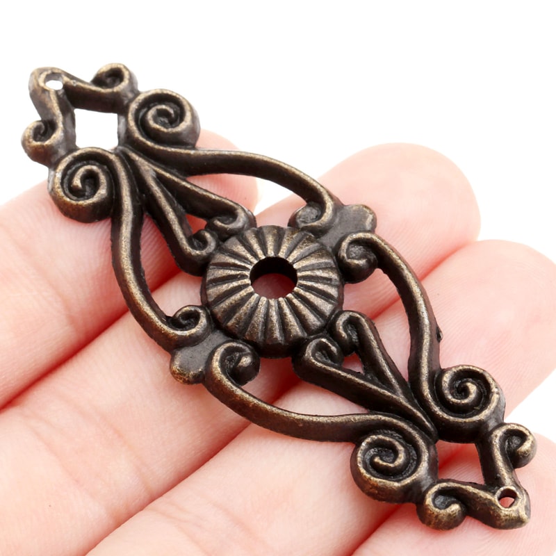 Vintage Metal Corner Protectors for Jewelry Boxes & Furniture Legs