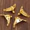 Vintage Decorative Corner Protectors Antique Brass Box Feet Set for Furniture & Jewelry Boxes