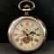 Vintage Moonphase Mechanical Pocket Watch With Chain Hand Wind Classic Timepiece 2