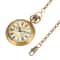 Vintage Skeleton Pocket Watch with Roman Numerals Mechanical Hand Wind Pendant Chain