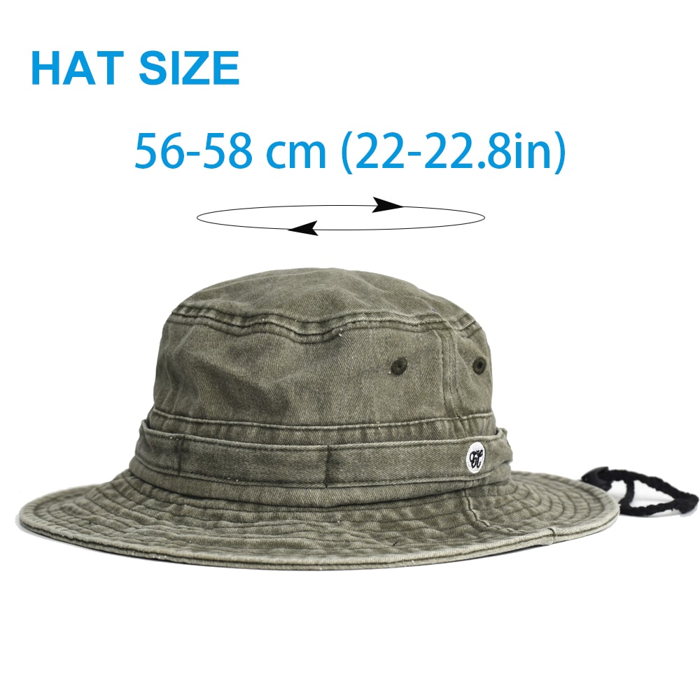Vintage Washed Cotton Bucket Hat Breathable Summer Sun Hat For Men Women Outdoor Travel Cap 2