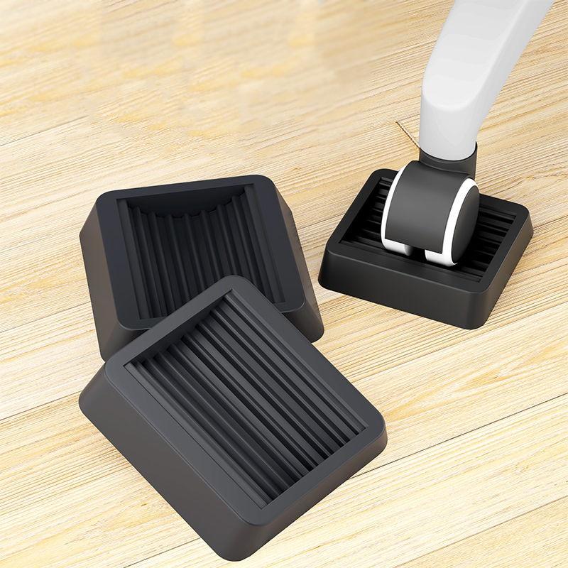 Non Slip Furniture Caster Cups Silicone Pads for Chair Wheels Floor Protection