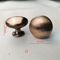 red brushed copper cabinet knob modern kitchen drawer pull handle