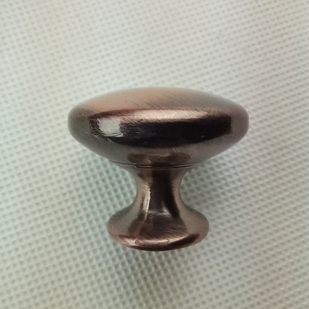 Red Brushed Copper Cabinet Knob Modern Kitchen Drawer Pull Handle