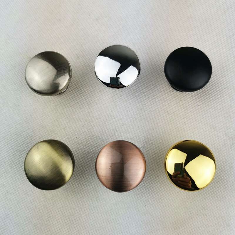 Red Brushed Copper Cabinet Knob Modern Kitchen Drawer Pull Handle