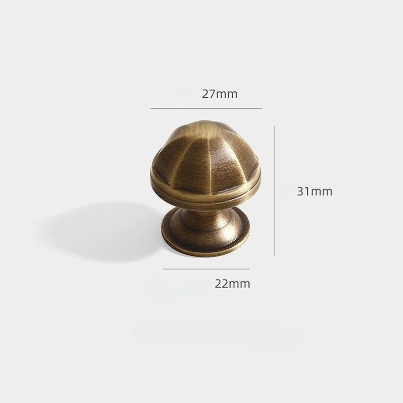 Vintage Brass Pagoda Cabinet Knobs Antique Drawer Pulls For Furniture Upgrade 4