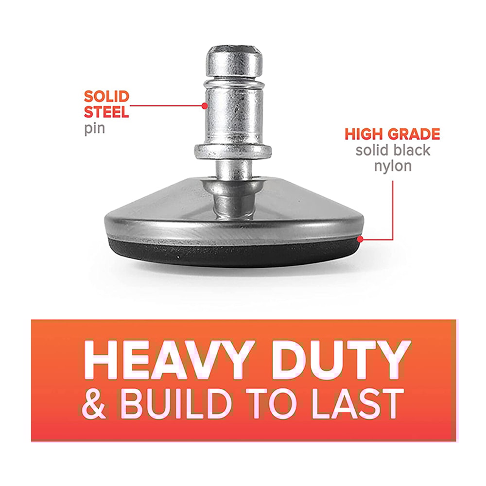 Stationary Chair Glides Stem Anti Slip Fixed Feet for Office Chairs Replacement