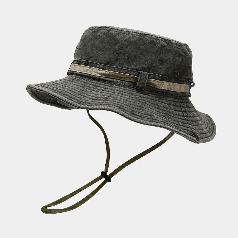 Unisex Cotton Bucket Hat Outdoor Travel Sun Cap Breathable Fisherman Style