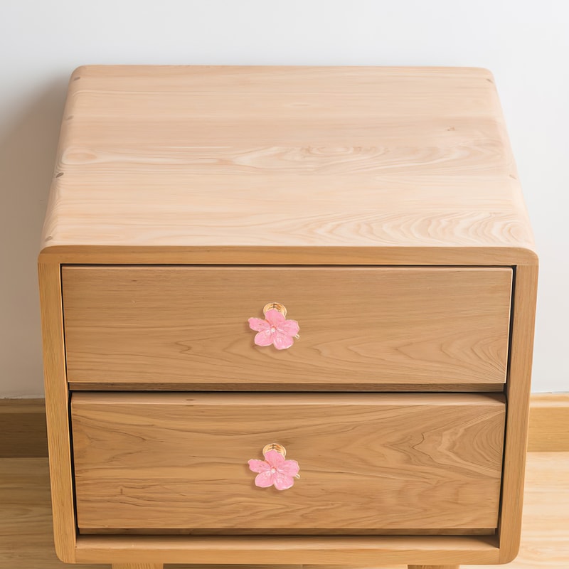 Floral Cabinet Knobs Zinc Alloy Decorative Drawer Pull Handles For Furniture Upgrade 4