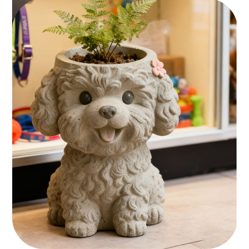 Cute Puppy Silicone Mold For Candle Making Resin Casting Mold DIY Craft Kit 0