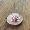Handmade Ceramic Aromatherapy Burner Peach Blossom Incense Holder Home Decor 2