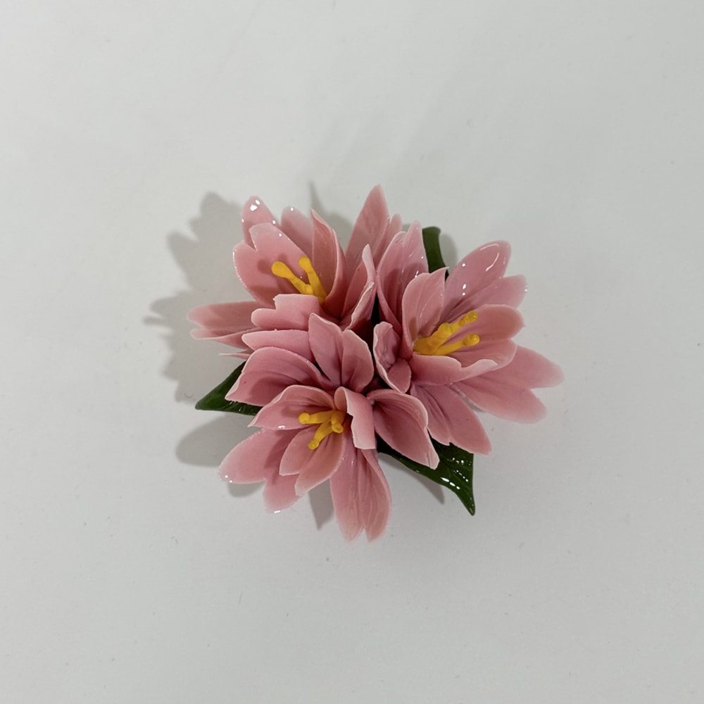 Handmade Ceramic Aromatherapy Burner Peach Blossom Incense Holder Home Decor 8