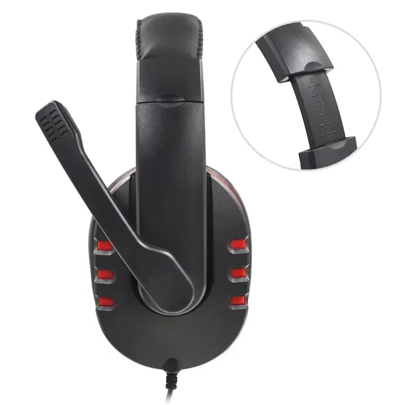 Wired Gaming Headset With Mic For PC PS Immersive Stereo Sound Comfort Fit 2