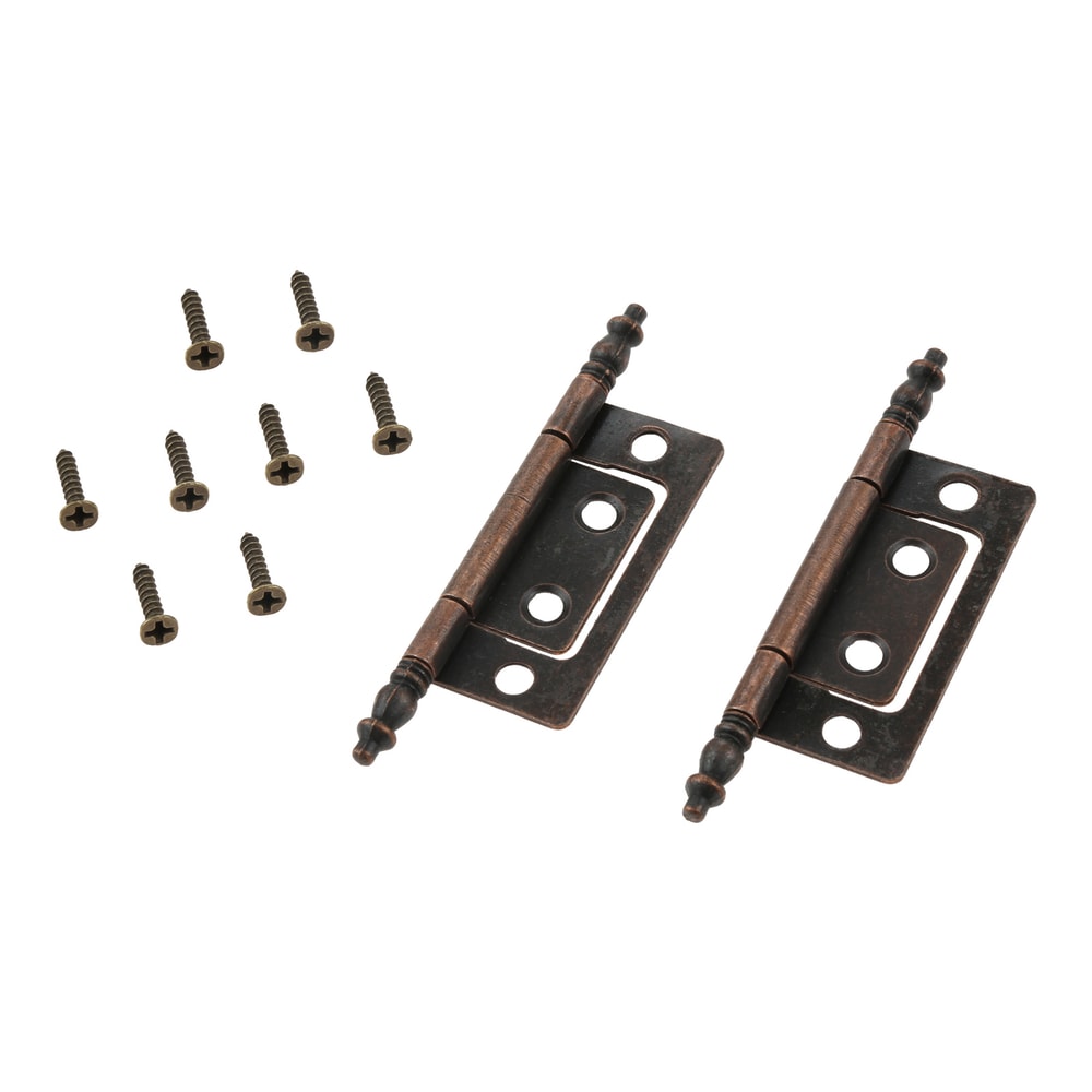 Vintage Crown Decorative Hinges Antique Bronze for Wooden Box Cabinet Furniture