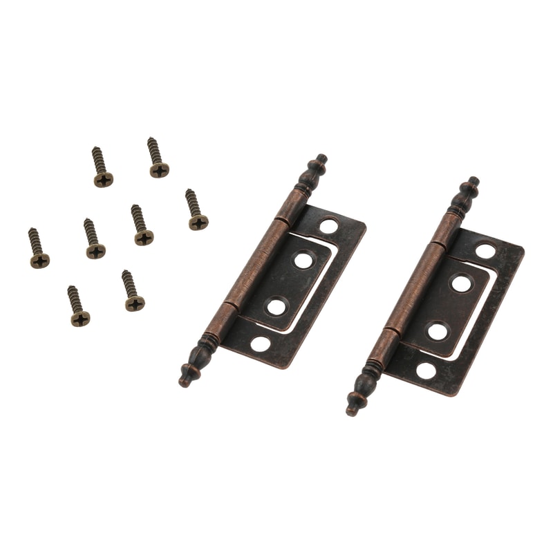 Vintage Crown Decorative Hinges Antique Bronze for Wooden Box Cabinet Furniture