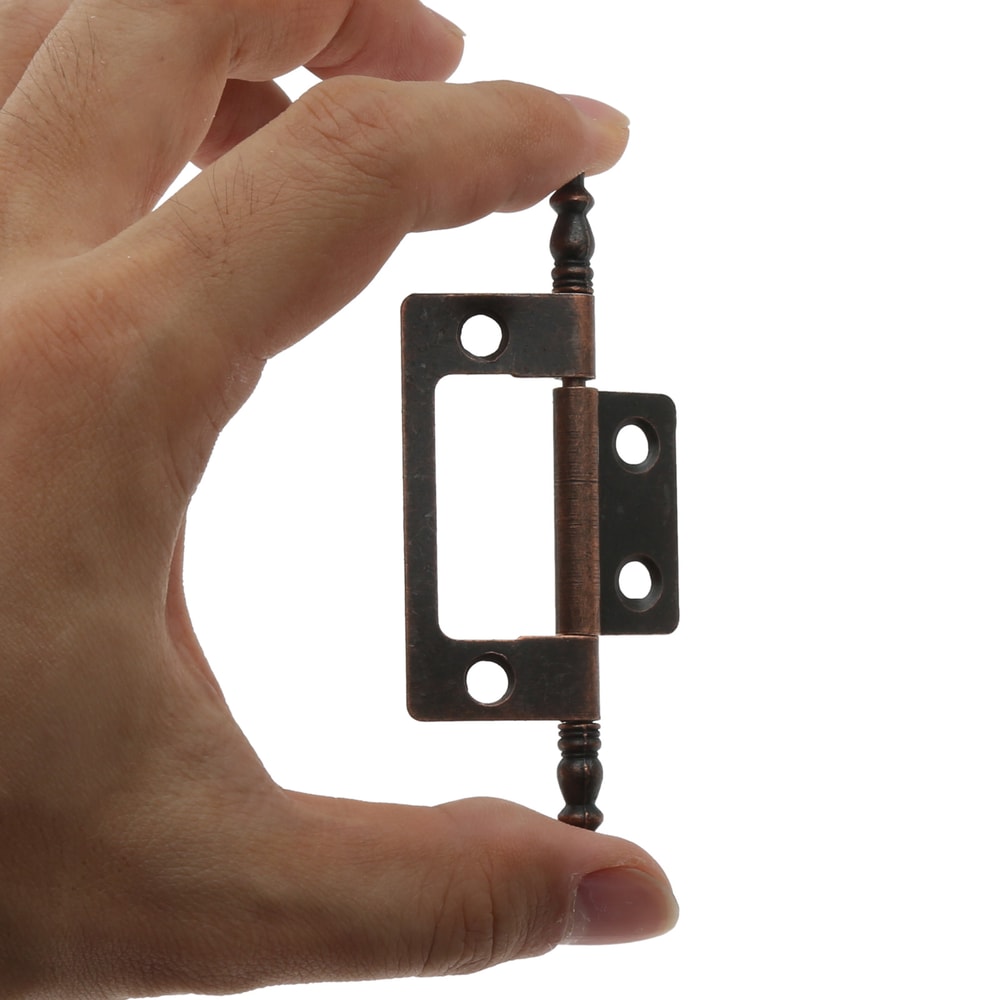 Vintage Crown Decorative Hinges Antique Bronze for Wooden Box Cabinet Furniture