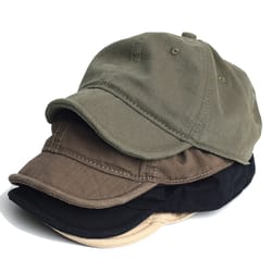 vintage short brim cotton baseball cap adjustable low profile dad hat for men and women