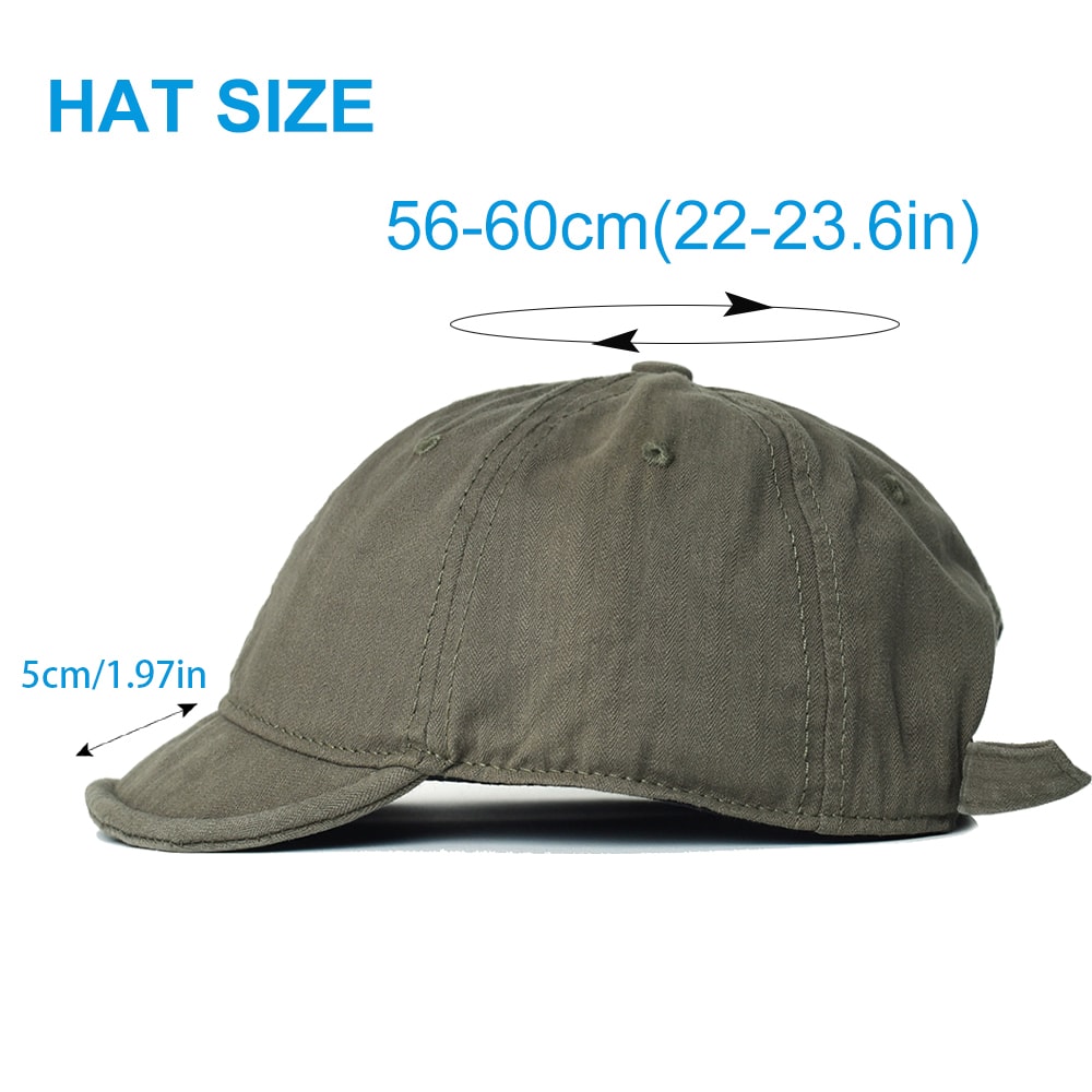 Vintage Short Brim Cotton Baseball Cap Adjustable Low Profile Dad Hat For Men And Women 4