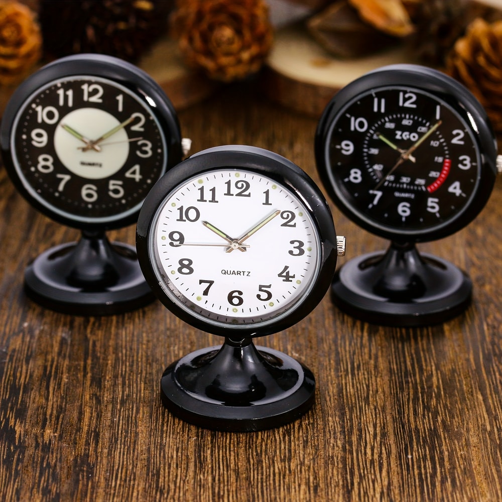 North Star Bedside Alarm Clock with Soft Night Light Quartz Table Clock