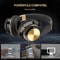 Foldable Bluetooth Headset with Mic Noise Cancelling Wireless Gaming Headphones
