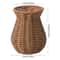 Handwoven Rattan Style Vase for Pampas Grass & Dried Flowers Decor