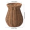 Handwoven Rattan Style Vase for Pampas Grass & Dried Flowers Decor