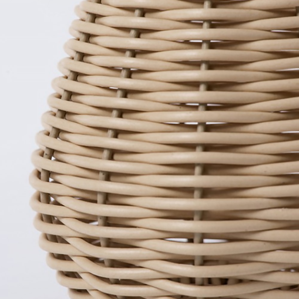 Handwoven Rattan Style Vase for Pampas Grass & Dried Flowers Decor