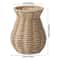 Handwoven Rattan Style Vase for Pampas Grass & Dried Flowers Decor