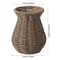 Handwoven Rattan Style Vase for Pampas Grass & Dried Flowers Decor