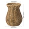 Handwoven Rattan Style Vase for Pampas Grass & Dried Flowers Decor