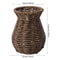 Handwoven Rattan Style Vase for Pampas Grass & Dried Flowers Decor