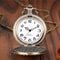 Vintage Wolf Head Pocket Watch Necklace Quartz Antique Pendant Timepiece Gift For Men 3
