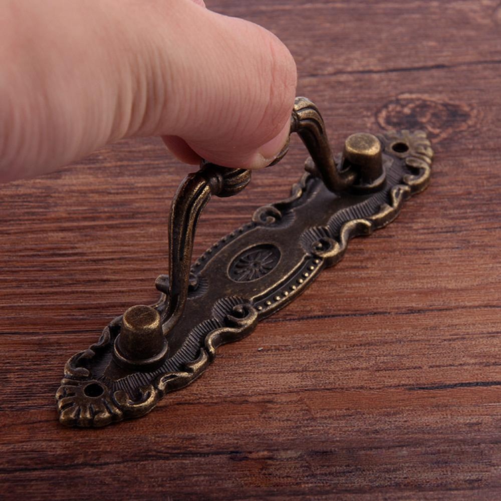 Antique Bronze Drawer Pull Handles Vintage Cabinet Hardware for Dressers Wardrobes