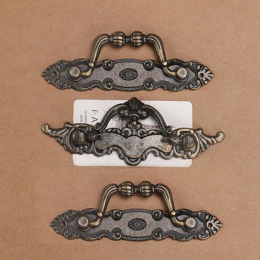 Antique Bronze Drawer Pull Handles Vintage Cabinet Hardware for Dressers Wardrobes