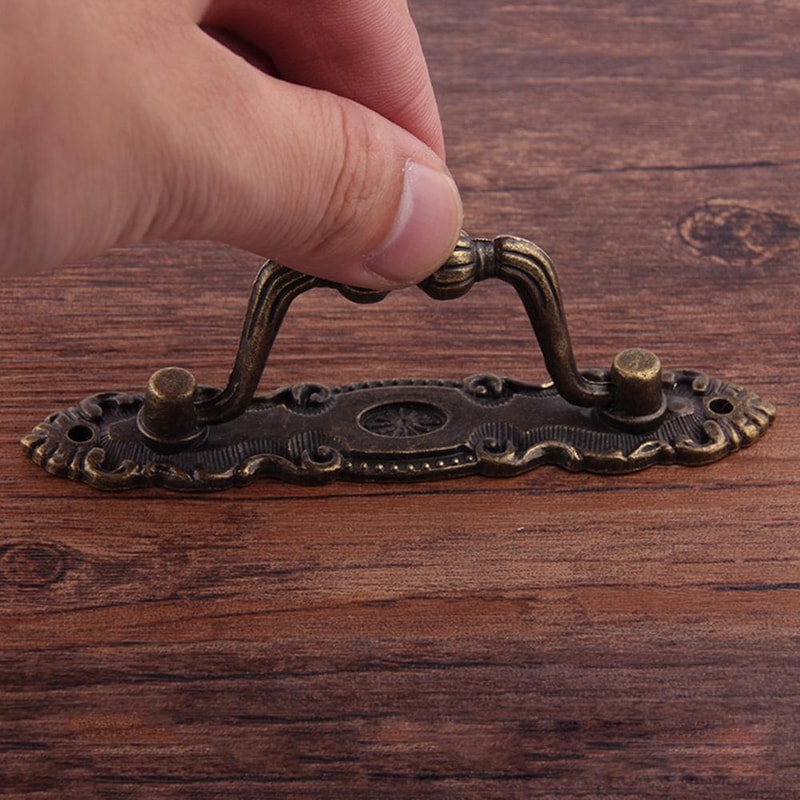 Antique Bronze Drawer Pull Handles Vintage Cabinet Hardware for Dressers Wardrobes