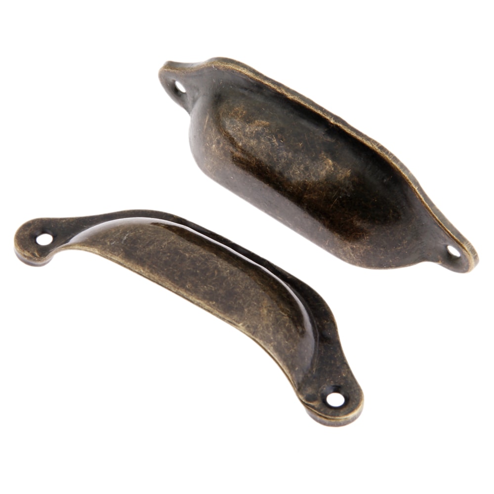 Vintage Shell Cabinet Handles Antique Drawer Pulls for Wardrobe Dresser Furniture Upgrade